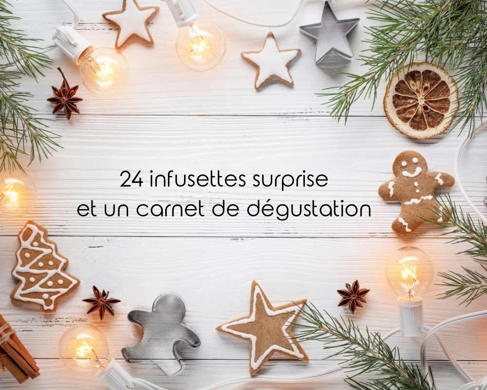 Kit de 24 infusettes pour calendrier de l'avent - 24 infusettes Thés &amp; Tisanes
